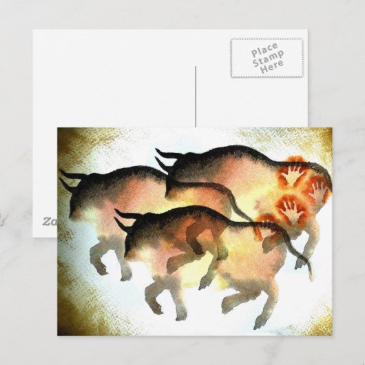 Prehistorisch Briefkaart (Voorkant / Achterkant)