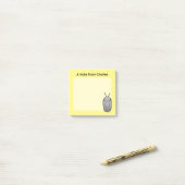 Prehistorisch dier trilobiet post-it® notes (Op bureau)