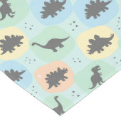 Prehistorisch dinosaurus silhouet naadloos patroon lange tafelloper (Hoek)