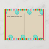 Prehistorisch Dinosaurus Verjaardagsfeestje Briefkaart (Achterkant)