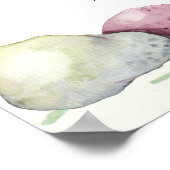 Prehistorisch habitat-Baby shower met drakenthema Poster (Hoek)