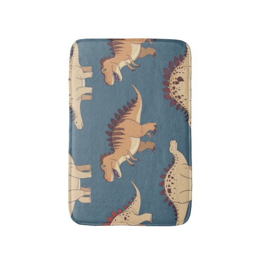 Prehistorisch Jura rex dinosaurus patroon Badmat (Voorkant Verticaal)