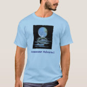 Prehistorisch MOSASAUR- en MOON-cadeaubereik T-shirt (Voorkant)