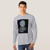 Prehistorisch MOSASAUR & MOON Shirt (Voorkant volledig)