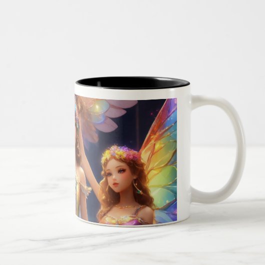 Prehistorisch plezier ontmoet moderne stijl! tweekleurige koffiemok (Rechts)