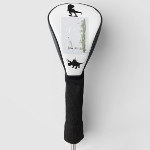 Prehistorisch Reptiel grafisch afbeelding Golfheadcover