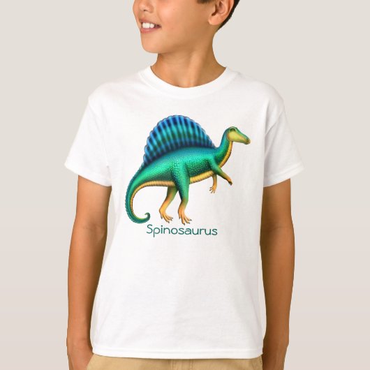 Prehistorisch Spinosaurus Dinosaur Kinder Sweatshi T-shirt (Voorkant)