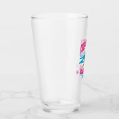 Prehistorisch Verjaardagsfeestje Grappige Pterodac Glas (Rechts)