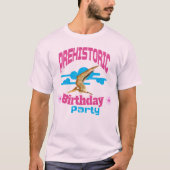 Prehistorisch Verjaardagsfeestje Grappige Pterodac T-shirt (Voorkant)