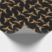 Prehistorisch vliegend filtreerpapier cadeaupapier (Hoek)