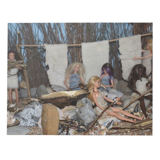 Prehistorisch wonen. notitieblok (Voorkant)
