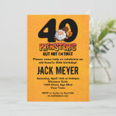 Prehistorische 40e verjaardag kaart (Staand voorkant)