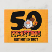 Prehistorische 50e verjaardag Briefkaart (Voorkant)