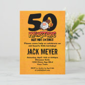 Prehistorische 50e verjaardag kaart (Staand voorkant)