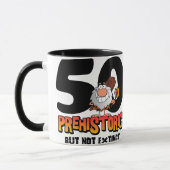 Prehistorische 50e verjaardag mok (Links)