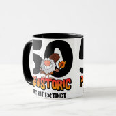 Prehistorische 50e verjaardag mok (Voorkant links)