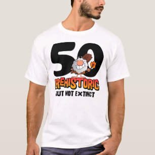 Prehistorische 50e verjaardag t-shirt