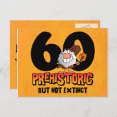 Prehistorische 60e verjaardag Briefkaart (Voorkant / Achterkant)