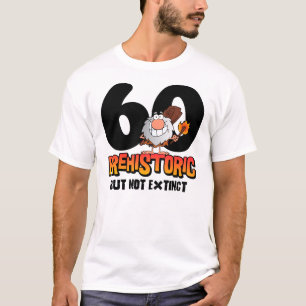 Prehistorische 60e verjaardag t-shirt
