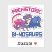 Prehistorische Binosaurs Bi-nosaurs Sticker (Vel)
