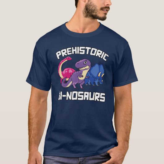 Prehistorische Binosaurs Bi-nosaurs T-shirt (Voorkant)