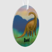 Prehistorische Brachiosaurus Dinosaur Ornament (voorkant)