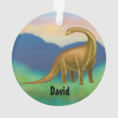 Prehistorische Brachiosaurus Dinosaur Ornament (achterkant)