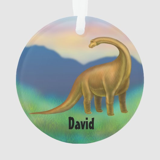 Prehistorische Brachiosaurus Dinosaur Ornament (achterkant)