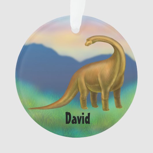 Prehistorische Brachiosaurus Dinosaur Ornament (voorkant)