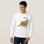 Prehistorische Brachiosaurus Dinosaur Sweatshirt (Voorkant volledig)