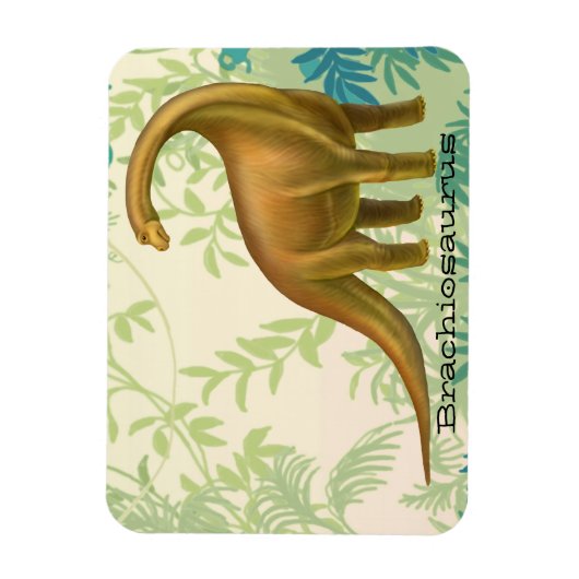 Prehistorische Brachiosaurus-dinosaurusmagneet Magneet (Verticaal)