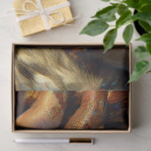 Prehistorische Cavewoman Warrior Earth Decoupage Tissuepapier (Geschenk)