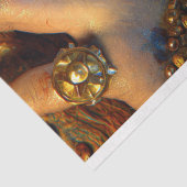 Prehistorische Cavewoman Warrior Earth Decoupage Tissuepapier (Detail)