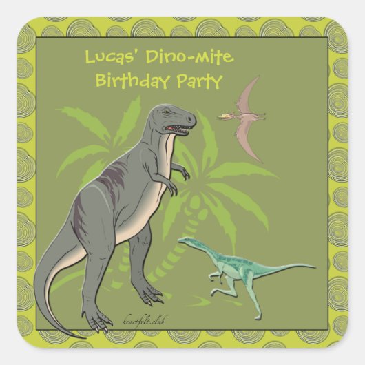 Prehistorische Creaters Dinosaur Stickers (Voorkant)