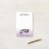 Prehistorische dieranomalocaris post-it® notes (Op bureau)