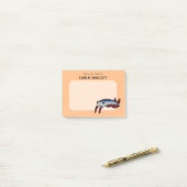 Prehistorische dieranomalocaris rechthoekig post-it® notes (Op bureau)