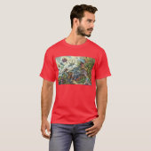 Prehistorische dieren Antiek afdrukken T-shirt (Voorkant volledig)