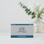 Prehistorische dieren Bull Visitekaartje (Staand voorkant)