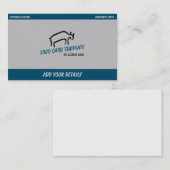 Prehistorische dieren Bull Visitekaartje (Voorkant / Achterkant)