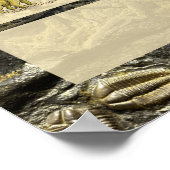 Prehistorische dieren met dinosaurussen Alphabet Poster (Hoek)