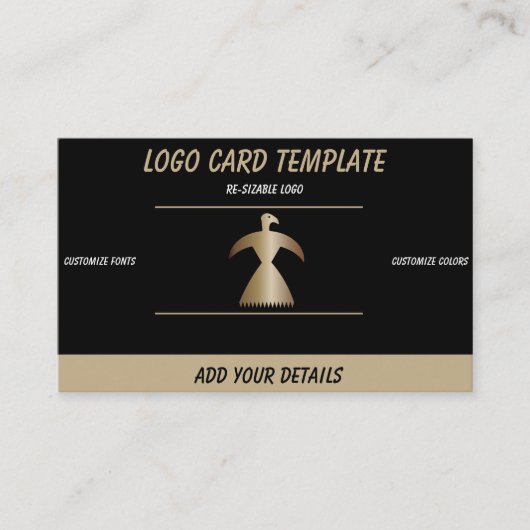 Prehistorische dieren Phoenix Bird Visitekaartje (Voorkant)