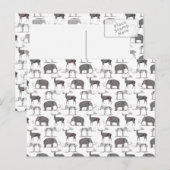 Prehistorische dieren - Wooly Mammoth en Megaceros Briefkaart (Voorkant / Achterkant)