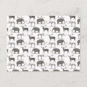 Prehistorische dieren - Wooly Mammoth en Megaceros Briefkaart (Voorkant)