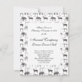 Prehistorische dieren - Wooly Mammoth en Megaceros Kaart (Achterkant)