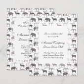 Prehistorische dieren - Wooly Mammoth en Megaceros Kaart (Voorkant / Achterkant)