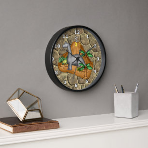 Prehistorische Dino Clock