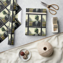 Prehistorische Dinosaur Businessman, Fun AI Genera