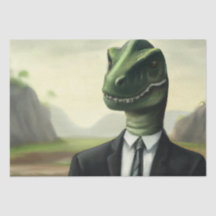 Prehistorische Dinosaur Businessman, Fun AI Genera