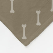 Prehistorische Dinosaur Dig & Name Fleece Deken (Hoek)