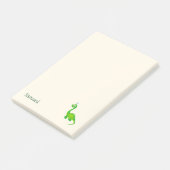 Prehistorische Dinosaur met naam Post-it® Notes (Schuin)